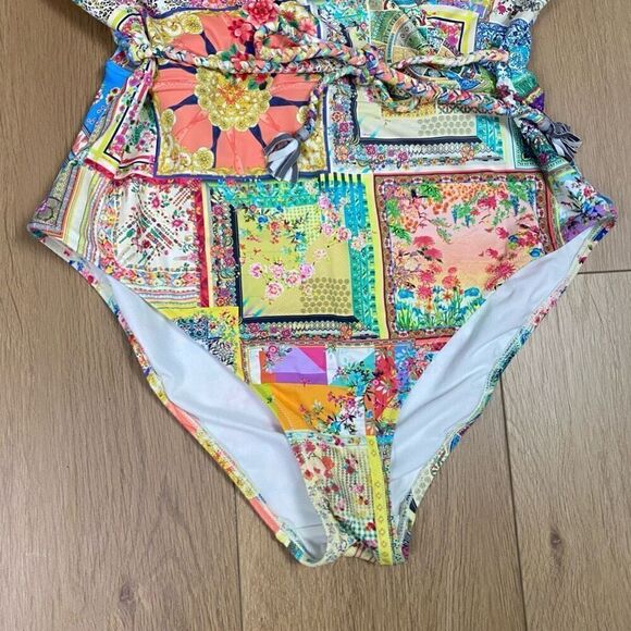 JOHNNY WAS FLEUR BRAIDED WRAP ONEPIECE SWIMSUIT XXL - Picture 6 of 16